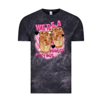 Cloud Black We're a perfect match Valentine's Day Vintage Tee - FaDigitalArtStudio