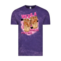 Cloud Purple We're a perfect match Valentine's Day Vintage Tee - FaDigitalArtStudio