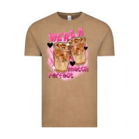 Vintage Coffee We're a perfect match Valentine's Day Vintage Tee - FaDigitalArtStudio