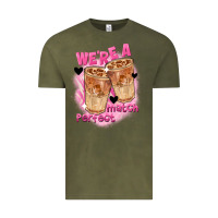 Vintage Olive We're a perfect match Valentine's Day Vintage Tee - FaDigitalArtStudio