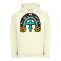 Pigment Pistachio cross rainbow Urban Hoodie - JahusDesignShop