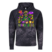 Cloud Black Mardi Gras Rainbow Vintage Hoodie - BundleAndBundleShop