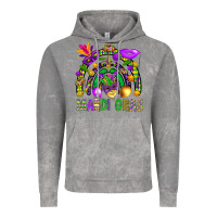 Cloud Rock Mardi Gras Rainbow Vintage Hoodie - BundleAndBundleShop