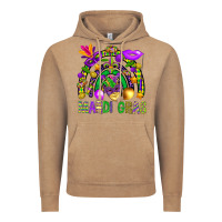 Vintage Coffee Mardi Gras Rainbow Vintage Hoodie - BundleAndBundleShop