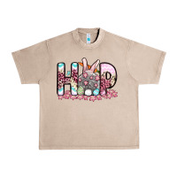 French Oak Easter Day Hop bunny Urban Heavy Tee - OliviaCreatesArt