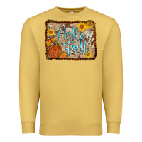 Antique Gold hello fall Premium Sweatshirt - AdoDesignShop
