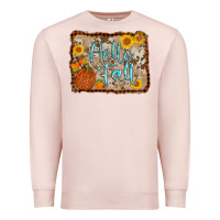 Pale Pink hello fall Premium Sweatshirt - AdoDesignShop
