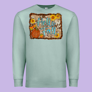 Hello Fall Premium Sweatshirt Designed By Adodesignshop