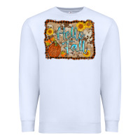White hello fall Premium Sweatshirt - AdoDesignShop