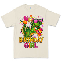 Bone 4th birthday girl t rex pink Premium Tee - CowGirlArtShop