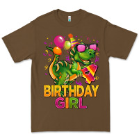 Cacao 4th birthday girl t rex pink Premium Tee - CowGirlArtShop