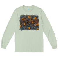 Matcha tooled leather fall background Long Sleeve Tee - RanaPortraitStore