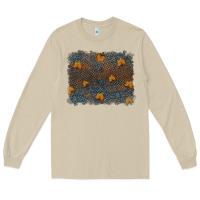 Mushroom tooled leather fall background Long Sleeve Tee - RanaPortraitStore