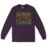 Plum tooled leather fall background Long Sleeve Tee - RanaPortraitStore