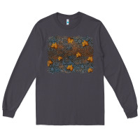 Smoke tooled leather fall background Long Sleeve Tee - RanaPortraitStore