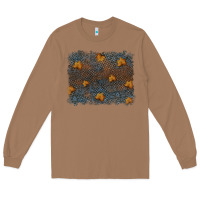 Toasted Coconut tooled leather fall background Long Sleeve Tee - RanaPortraitStore
