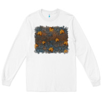 White tooled leather fall background Long Sleeve Tee - RanaPortraitStore