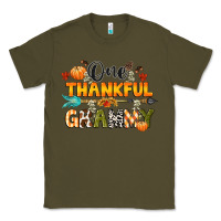Army Green one thankful grammy Classic Tee - CowGirlArtShop