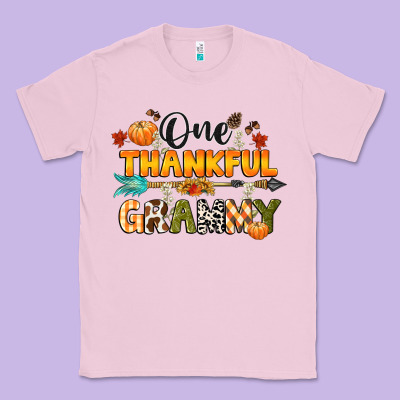 One Thankful Grammy Classic Tee Designed By Cowgirlartshop