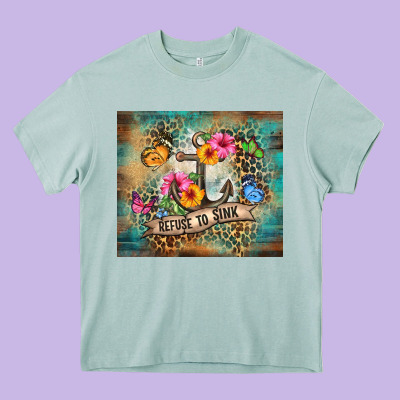 Western Refuse To Sink Tumbler Tbs Heavy Core Tee Designed By Tumblerdesignbyshophia