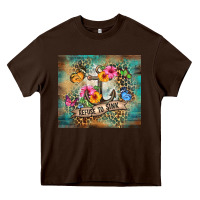 Chocolate Brown western refuse to sink tumbler tbs Heavy Core Tee - TumblerDesignByShophia