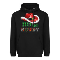 Black ho ho howdy christmas hat Heavyweight Hoodie - AdoDesignShop