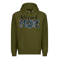 Army Green blessed mom Premium Hoodie - SublimationCraftShop