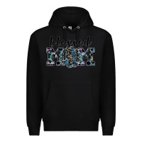 Black blessed mom Premium Hoodie - SublimationCraftShop