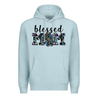 Blue Mist blessed mom Premium Hoodie - SublimationCraftShop