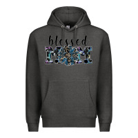 Charcoal Heather blessed mom Premium Hoodie - SublimationCraftShop