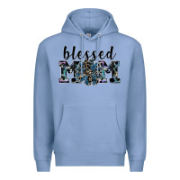 Colony Blue blessed mom Premium Hoodie - SublimationCraftShop