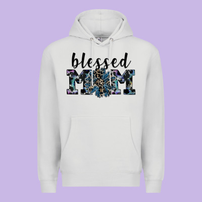 Blessed Mom Premium Hoodie Designed By Sublimationcraftshop