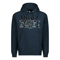 Navy blessed mom Premium Hoodie - SublimationCraftShop