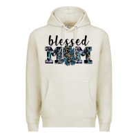 Oatmeal Heather blessed mom Premium Hoodie - SublimationCraftShop