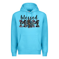 Ocean Blue blessed mom Premium Hoodie - SublimationCraftShop