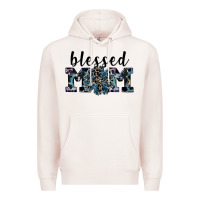 Pale Pink blessed mom Premium Hoodie - SublimationCraftShop