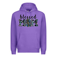 Purple blessed mom Premium Hoodie - SublimationCraftShop