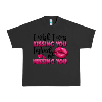 Pigment Black I wish i was kissing you instead of missing you Urban Heavy Tee - FaDigitalArtStudio