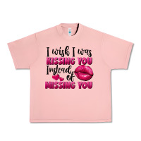 Salmon I wish i was kissing you instead of missing you Urban Heavy Tee - FaDigitalArtStudio