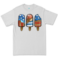 Dove Grey Patriotic Leopard Popsicles Premium Tee - Jasminsmagicworld