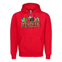 Red race teacher Zipper Hoodie - AdoDesignShop