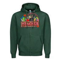 Sports Green race teacher Zipper Hoodie - AdoDesignShop