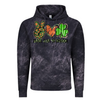 Cloud Black peace love shamrock Vintage Hoodie - FaDigitalArtStudio