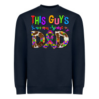 Navy this guys an ausome dad Heavyweight Sweatshirt - AdoDesignShop