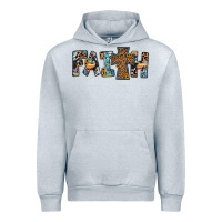 Heather Grey faith cross Urban Hoodie - JahusDesignShop
