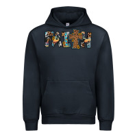 Navy faith cross Urban Hoodie - JahusDesignShop