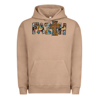 Pigment Burro faith cross Urban Hoodie - JahusDesignShop