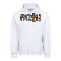White faith cross Urban Hoodie - JahusDesignShop