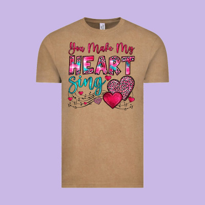 You Make My Heart Sing Vintage Tee Designed By Oliviacreatesart