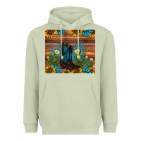 Matcha boot cactus sunflower gemstone Heavyweight Hoodie - AdoDesignShop